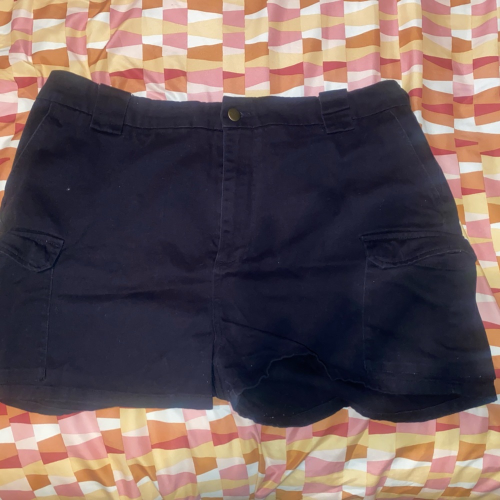 Black Cargo Shorts